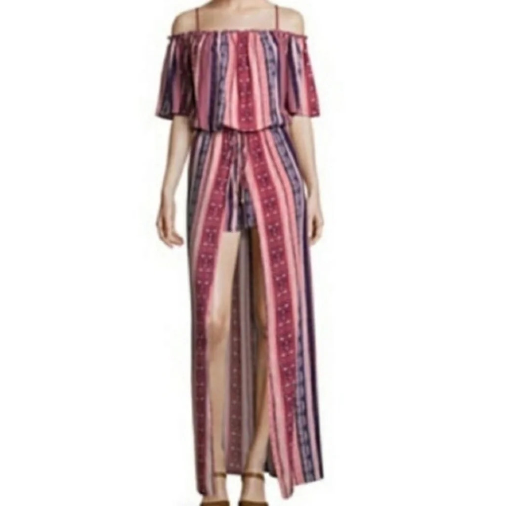 City Triangles Romper Dress